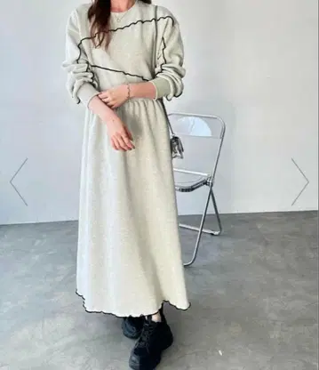 FIRSTMOOD 속기모 맨투맨 원피스