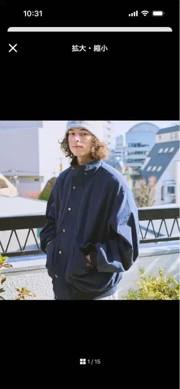 BROKEN BASE 기모 필드 코트 네이비 M 사이즈