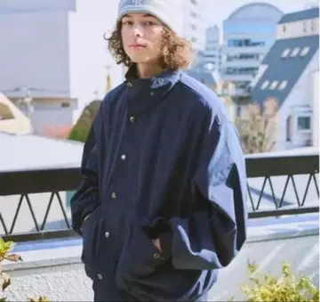 BROKEN BASE 기모 필드 코트 네이비 M 사이즈