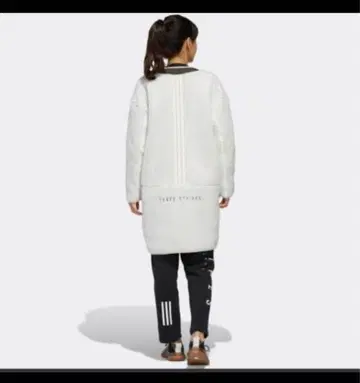 새상품급 adidas 여성용 플리스 보아 롱 자켓 (화이트)