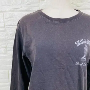 스컬웍스 마리아 프린트 긴팔 T셔츠 S [133-35]