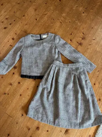 그레이 트위드 셋업