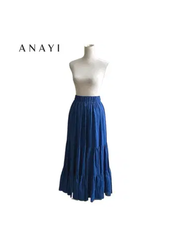 ANAYI 아나이 트리아세테이트 개더 티어드 롱 스커트