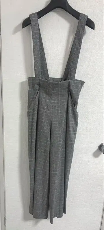 야마다야 Aga 와이드 팬츠 체크 무늬 그레이 살로펫 9호