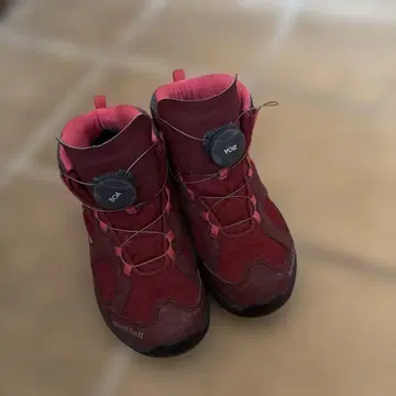 몽벨 트레킹 슈즈 빨간색 19