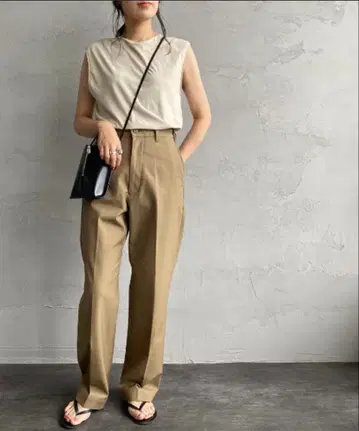 [새상품급] THE SHINZONE 하이웨스트 치노 팬츠 베이지 36