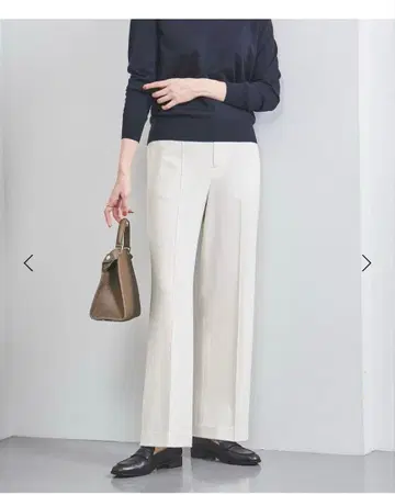 유나이티드 애로우즈 분또 와이드 팬츠 화이트 38