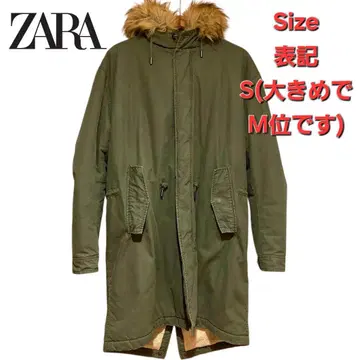 ZARA 모즈 코트 보아 퍼 M 상당