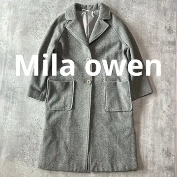 Mila Owen 부드러운 체스터 코트 그레이 사이즈 1