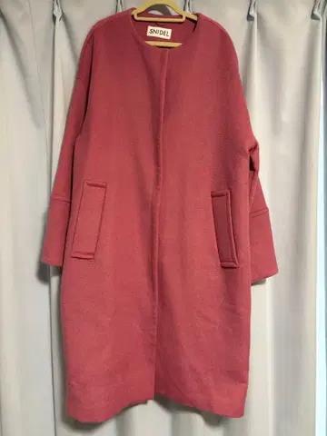 SNIDEL 핑크 롱 코트