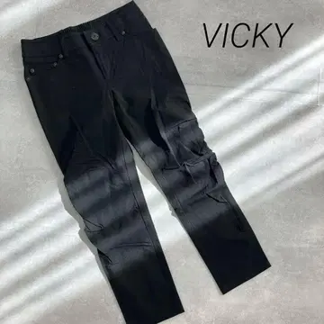 새상품급 VICKY 비키 블랙 스키니 블랙 스트레치 s 작은 사이즈