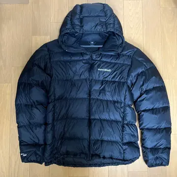 mont-bell 다운 자켓 드로 코드 포함 블랙