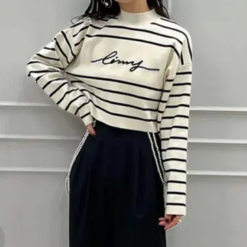 eimy istoire 클래식 보더 니트탑