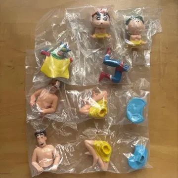 [ 새상품 ] 짱구는 못말려(크레용 신짱) 가챠가챠 사우나 컴프 세트