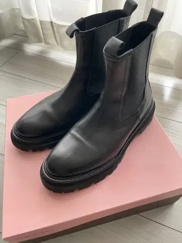 PASCUCCI 블랙 사이드 고어 부츠