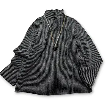 띠어리 울 캐시미어 리브 니트 스웨터 모노톤 오버 사이즈