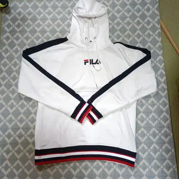 FILA 화이트 후드 부착 후드티