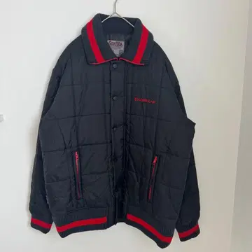 Gorilla 퀼팅 자켓 M 사이즈 블랙/빨간색