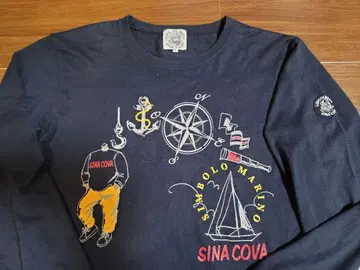 SINA COVA 시나코바 긴팔 T셔츠 네이비 M 사이즈 used 상품