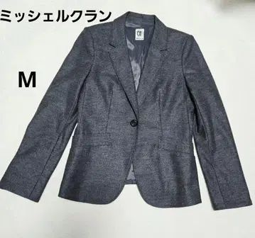 미쉘클랑 MK 그레이 테일러드 자켓 울 혼방 M 사이즈