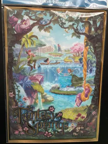 미개봉 판타지 스프링스 클리어 홀더 4장 세트 도쿄디즈니씨