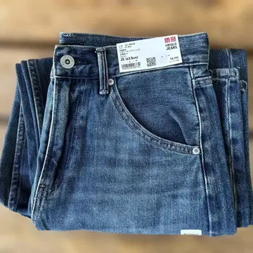 UNIQLO 배기 커브 청바지 25 (허리 63.5cm) Blue