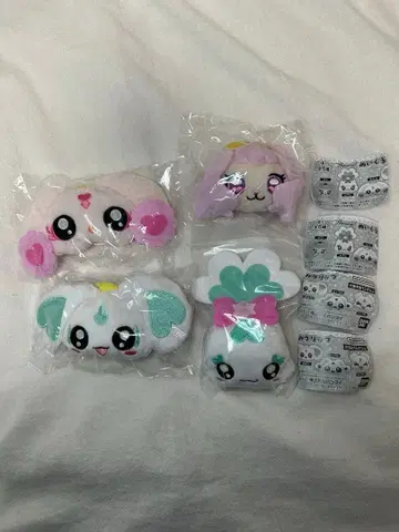 프리큐어 봉제 인형 클립 4종 세트