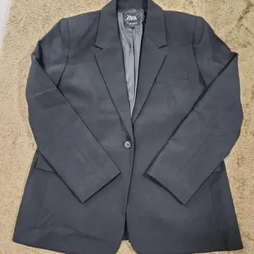 ZARA 블랙 테일러드 자켓 L 어깨 패드 오버 사이즈