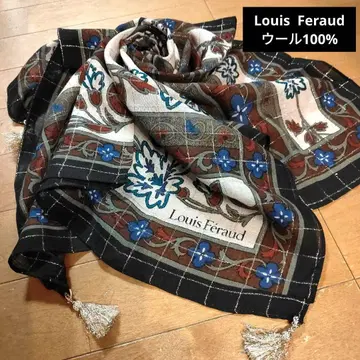 Louis Feraud 꽃무늬 스카프 태슬 포함