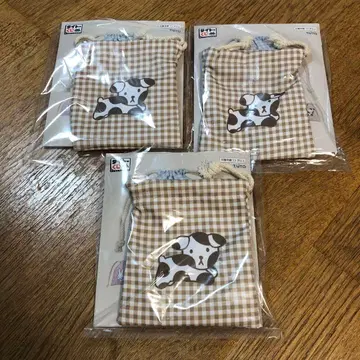 다이토 복권 4 F상 복조리 파우치 3종 강아지