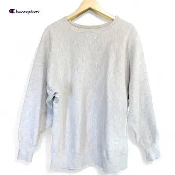 챔피온 리버스 위브 맨투맨 90s USA 무지 그레이 XL