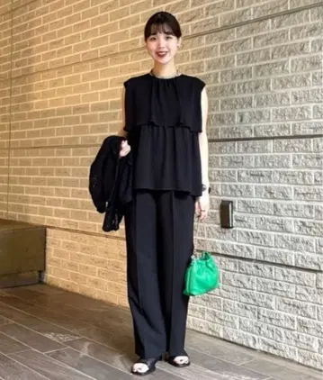 [ 새상품 ] B:MING by BEAMS 블라우스 테이퍼드 팬츠 셋업