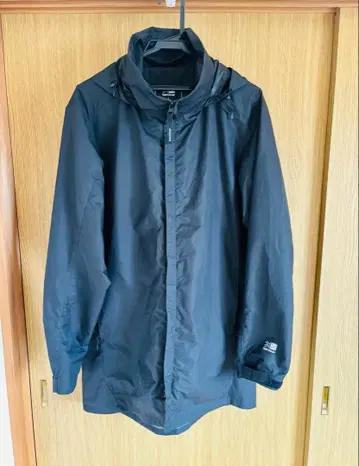 카리마 블랙 롱 자켓 후드 부착