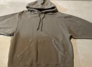 WRAPS 그레이 후드티 플리스