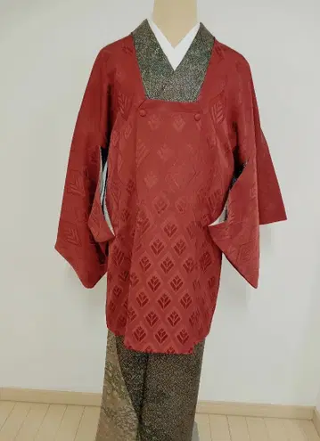 순수 실크 도효 코트 새상품급