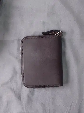 doob london 지갑 브라이들 가죽 다크 브라운 접이식 지갑