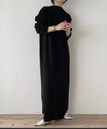 wee9s 데일리 데일리 슈퍼 스트레치 플리츠 원피스 [긴팔]