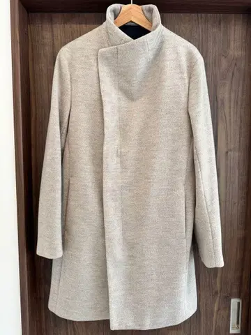 ZARA 라이트 그레이 체스터 코트 M