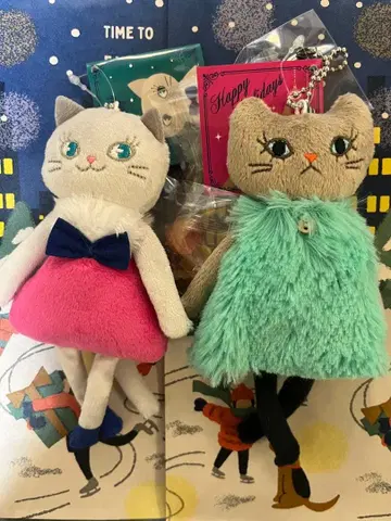 KALDI 2025 흐물흐물 고양이 2개 크리스마스