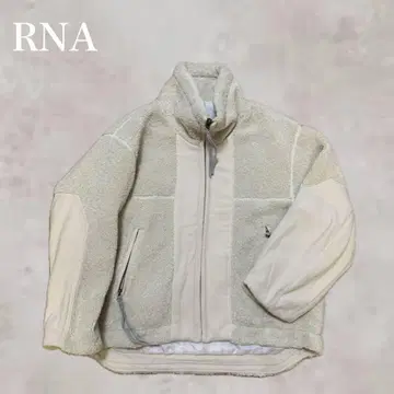 RNA 보아 자켓 보아 다운 지퍼 M 사이즈 아이보리 이소재 다운