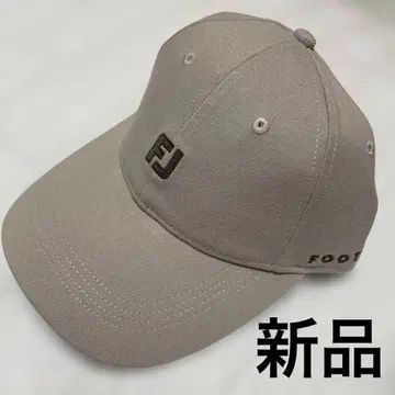 새상품 풋조이 가을/겨울 로고캡 울 혼방 베이지 프리 foot joy