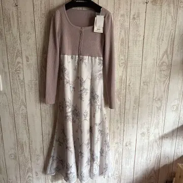 새상품 머큐리 듀오 가디건 라이크 니트 도킹 원피스