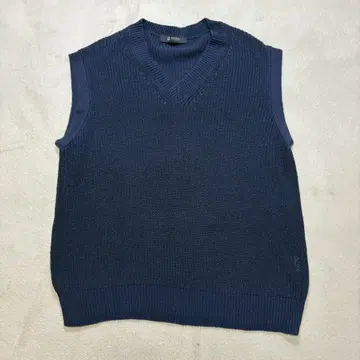 나노 유니버스 네이비 V넥 니트 베스트 F 사이즈