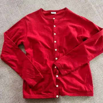 오르시발 가디건 빨간색