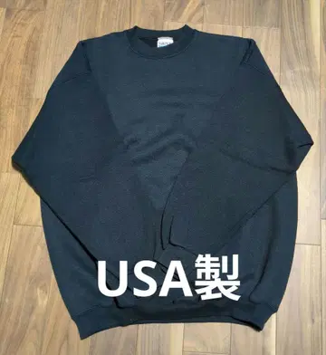 TULTEX 블랙 맨투맨 USA제