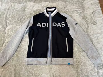 ADIDAS 풀집업 자켓 네이비/그레이 XL