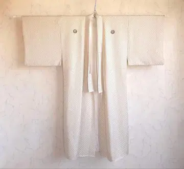 럭셔리 세트 남성용 성인식 겉옷과 기모노 2개 세트 화이트 계열 기모노