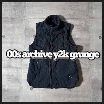 00s archive down vest fade gimmick y2k
