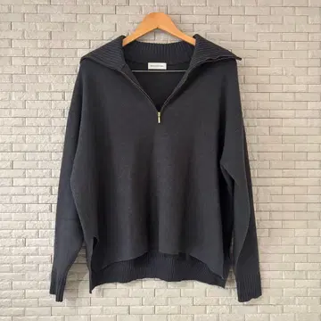 [ 새상품급 ] BARNYARDSTORM 하프 지퍼 니트 그레이