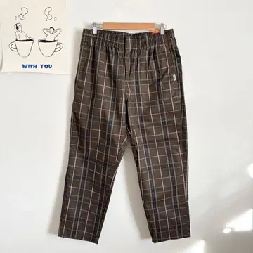 워크맨 필드코어 이지 팬츠 체크 무늬 아웃도어 발수 가공